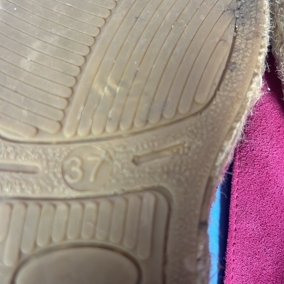 Ilse Jacobsen Hot Pink Soft Leather Espadrille Flats Shoes 37 - Picture 5 of 5